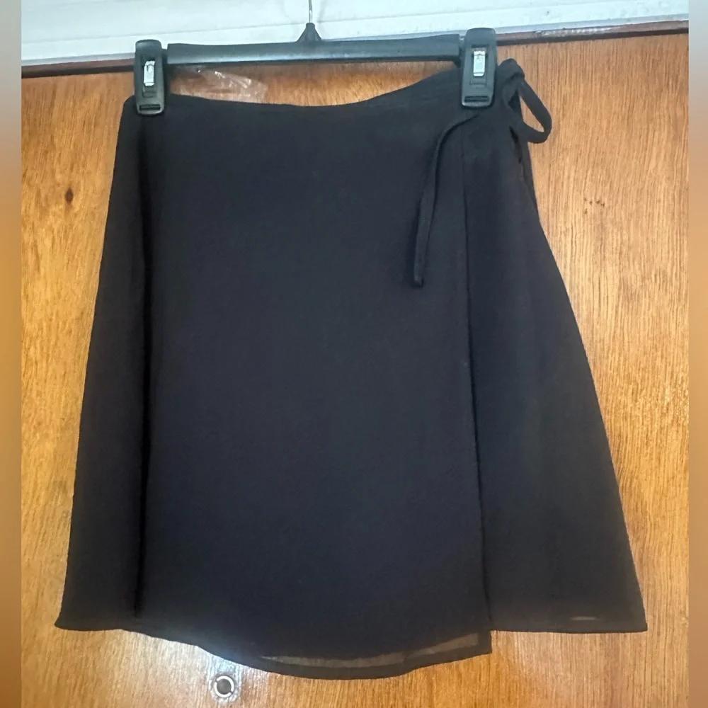The Limited Womens Black Skirt Side Tie A-Line Chiffon Lite Tutu Tutu Skirt Sz 2 - Picture 2 of 12